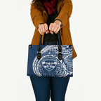 Personalized Geelong Cats Polynesian Leather Bag Tribal Chest and Sleeve Tattoo Heritage Warrior