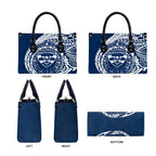 Personalized Geelong Cats Polynesian Leather Bag Tribal Chest and Sleeve Tattoo Heritage Warrior