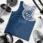 Personalized Geelong Cats Polynesian Men Tank Top Tribal Chest and Sleeve Tattoo Heritage Warrior