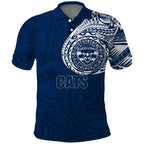 Personalized Geelong Cats Polynesian Polo Shirt Tribal Chest and Sleeve Tattoo Heritage Warrior