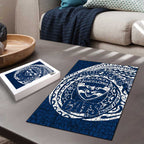 Personalized Geelong Cats Polynesian Puzzle Tribal Chest and Sleeve Tattoo Heritage Warrior