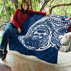 Personalized Geelong Cats Polynesian Quilt Tribal Chest and Sleeve Tattoo Heritage Warrior