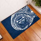 Personalized Geelong Cats Polynesian Rubber Doormat Tribal Chest and Sleeve Tattoo Heritage Warrior