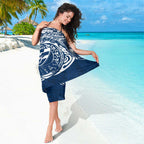 Personalized Geelong Cats Polynesian Sarong Tribal Chest and Sleeve Tattoo Heritage Warrior