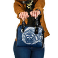 Personalized Geelong Cats Polynesian Shoulder Handbag Tribal Chest and Sleeve Tattoo Heritage Warrior