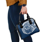 Personalized Geelong Cats Polynesian Shoulder Handbag Tribal Chest and Sleeve Tattoo Heritage Warrior