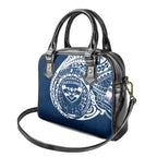 Personalized Geelong Cats Polynesian Shoulder Handbag Tribal Chest and Sleeve Tattoo Heritage Warrior