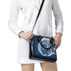 Personalized Geelong Cats Polynesian Shoulder Handbag Tribal Chest and Sleeve Tattoo Heritage Warrior