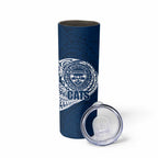 Personalized Geelong Cats Polynesian Skinny Tumbler Tribal Chest and Sleeve Tattoo Heritage Warrior