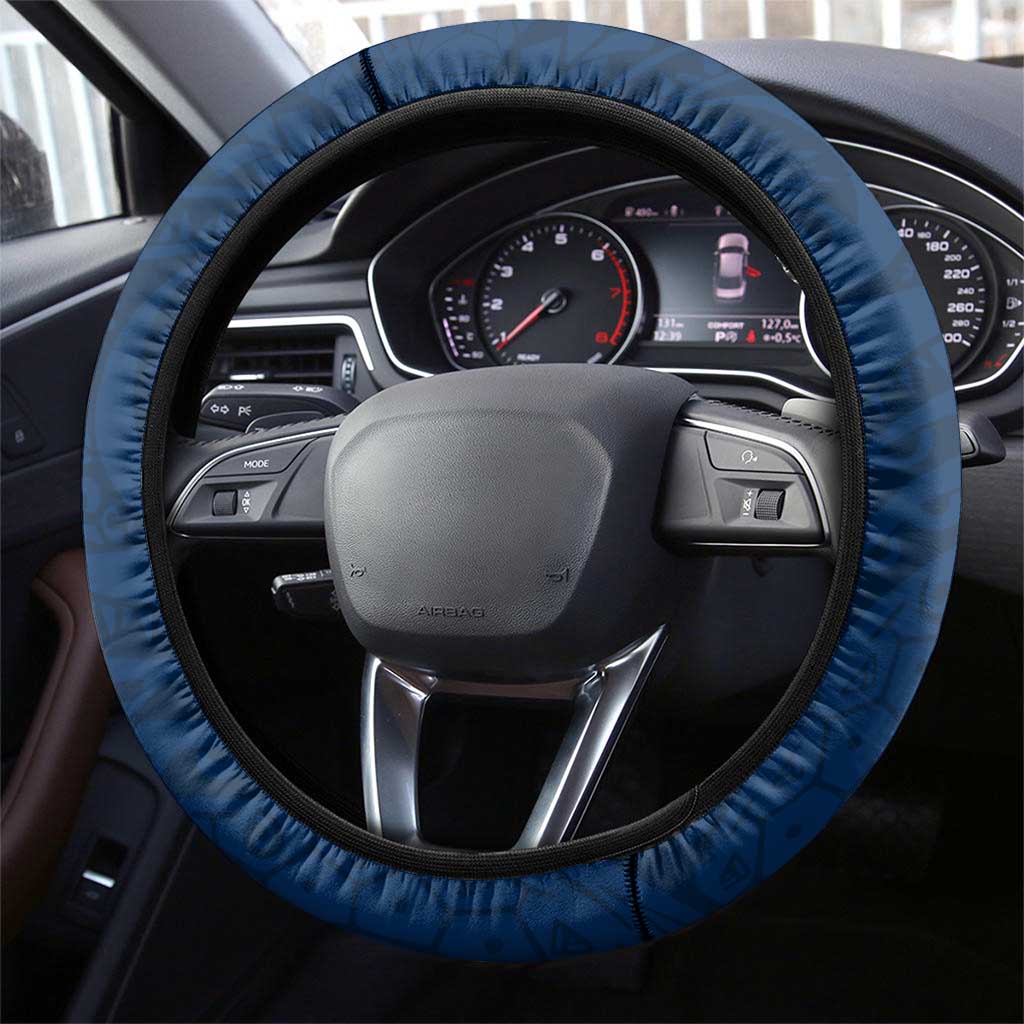 Geelong Cats Polynesian Steering Wheel Cover Tribal Chest and Sleeve Tattoo Heritage Warrior