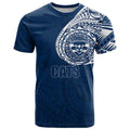 Personalized Geelong Cats Polynesian T Shirt Tribal Chest and Sleeve Tattoo Heritage Warrior