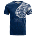 Personalized Geelong Cats Polynesian T Shirt Tribal Chest and Sleeve Tattoo Heritage Warrior