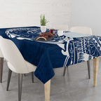 Personalized Geelong Cats Polynesian Tablecloth Tribal Chest and Sleeve Tattoo Heritage Warrior