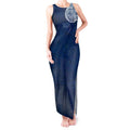 Personalized Geelong Cats Polynesian Tank Maxi Dress Tribal Chest and Sleeve Tattoo Heritage Warrior