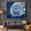 Personalized Geelong Cats Polynesian Tapestry Tribal Chest and Sleeve Tattoo Heritage Warrior
