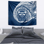 Personalized Geelong Cats Polynesian Tapestry Tribal Chest and Sleeve Tattoo Heritage Warrior