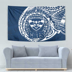 Personalized Geelong Cats Polynesian Tapestry Tribal Chest and Sleeve Tattoo Heritage Warrior