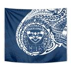 Personalized Geelong Cats Polynesian Tapestry Tribal Chest and Sleeve Tattoo Heritage Warrior