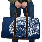 Personalized Geelong Cats Polynesian Travel Bag Tribal Chest and Sleeve Tattoo Heritage Warrior