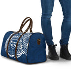 Personalized Geelong Cats Polynesian Travel Bag Tribal Chest and Sleeve Tattoo Heritage Warrior
