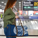 Personalized Geelong Cats Polynesian Travel Bag Tribal Chest and Sleeve Tattoo Heritage Warrior
