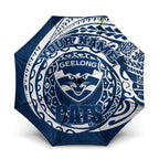 Personalized Geelong Cats Polynesian Umbrella Tribal Chest and Sleeve Tattoo Heritage Warrior
