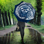 Personalized Geelong Cats Polynesian Umbrella Tribal Chest and Sleeve Tattoo Heritage Warrior