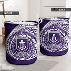 Personalized Fremantle Dockers Polynesian Laundry Basket Tribal Chest and Sleeve Tattoo Heritage Warrior