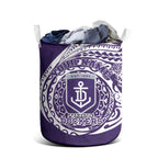 Personalized Fremantle Dockers Polynesian Laundry Basket Tribal Chest and Sleeve Tattoo Heritage Warrior