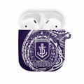 Personalized Fremantle Dockers Polynesian AirPods Case Tribal Chest and Sleeve Tattoo Heritage Warrior