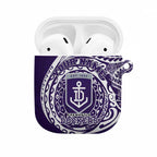 Personalized Fremantle Dockers Polynesian AirPods Case Tribal Chest and Sleeve Tattoo Heritage Warrior