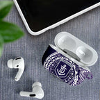 Personalized Fremantle Dockers Polynesian AirPods Case Tribal Chest and Sleeve Tattoo Heritage Warrior