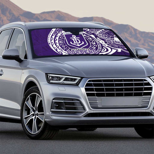 Personalized Fremantle Dockers Polynesian Auto Sun Shade Tribal Chest and Sleeve Tattoo Heritage Warrior