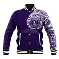 Personalized Fremantle Dockers Polynesian Baseball Jacket Tribal Chest and Sleeve Tattoo Heritage Warrior