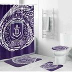Personalized Fremantle Dockers Polynesian Bathroom Set Tribal Chest and Sleeve Tattoo Heritage Warrior