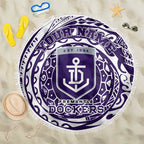 Personalized Fremantle Dockers Polynesian Beach Blanket Tribal Chest and Sleeve Tattoo Heritage Warrior