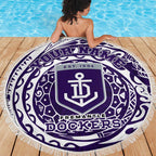 Personalized Fremantle Dockers Polynesian Beach Blanket Tribal Chest and Sleeve Tattoo Heritage Warrior