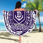 Personalized Fremantle Dockers Polynesian Beach Blanket Tribal Chest and Sleeve Tattoo Heritage Warrior