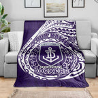 Personalized Fremantle Dockers Polynesian Blanket Tribal Chest and Sleeve Tattoo Heritage Warrior