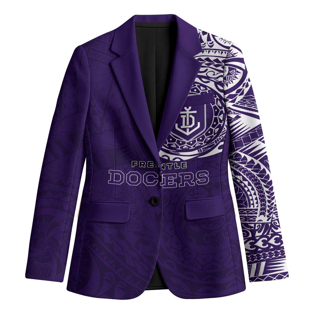 Personalized Fremantle Dockers Polynesian Blazer Tribal Chest and Sleeve Tattoo Heritage Warrior