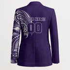 Personalized Fremantle Dockers Polynesian Blazer Tribal Chest and Sleeve Tattoo Heritage Warrior