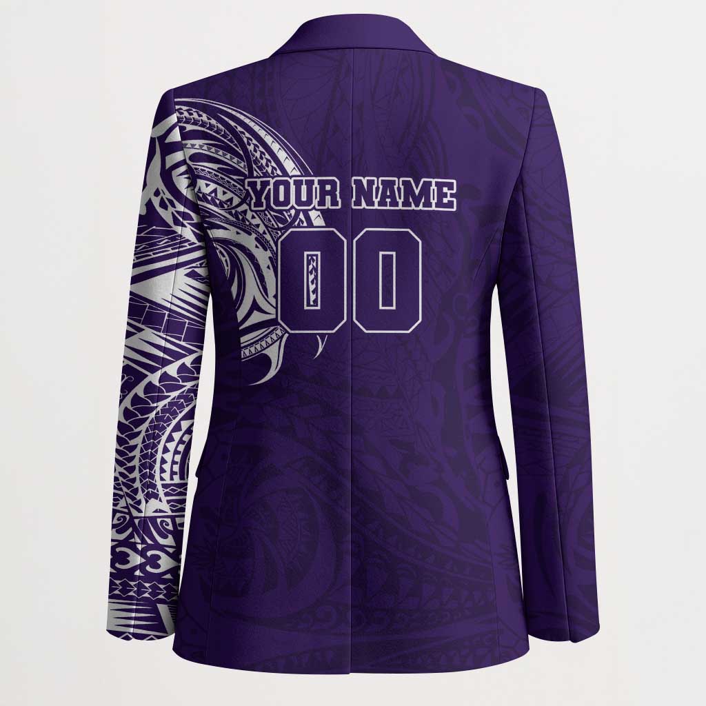Personalized Fremantle Dockers Polynesian Blazer Tribal Chest and Sleeve Tattoo Heritage Warrior