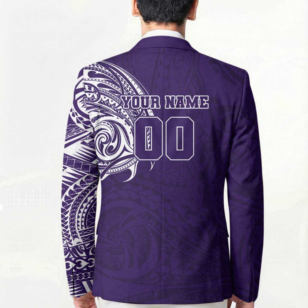 Personalized Fremantle Dockers Polynesian Blazer Tribal Chest and Sleeve Tattoo Heritage Warrior