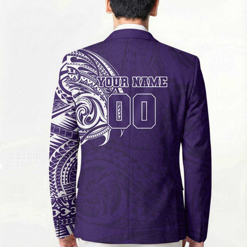 Personalized Fremantle Dockers Polynesian Blazer Tribal Chest and Sleeve Tattoo Heritage Warrior