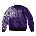 Personalized Fremantle Dockers Polynesian Bomber Jacket Tribal Chest and Sleeve Tattoo Heritage Warrior