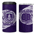 Personalized Fremantle Dockers Polynesian 4 in 1 Can Cooler Tumbler Tribal Chest and Sleeve Tattoo Heritage Warrior