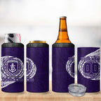 Personalized Fremantle Dockers Polynesian 4 in 1 Can Cooler Tumbler Tribal Chest and Sleeve Tattoo Heritage Warrior
