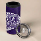 Personalized Fremantle Dockers Polynesian 4 in 1 Can Cooler Tumbler Tribal Chest and Sleeve Tattoo Heritage Warrior