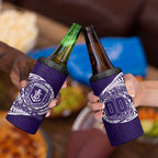 Personalized Fremantle Dockers Polynesian 4 in 1 Can Cooler Tumbler Tribal Chest and Sleeve Tattoo Heritage Warrior