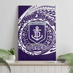 Personalized Fremantle Dockers Polynesian Canvas Wall Art Tribal Chest and Sleeve Tattoo Heritage Warrior